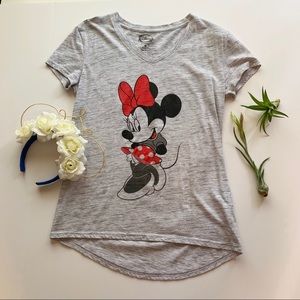 Disney Minnie Mouse Tee Heather Gray size M